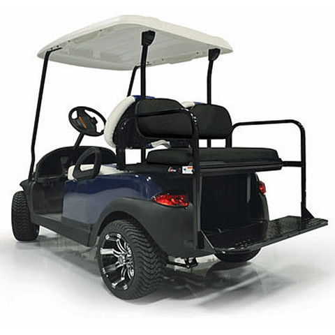 Yamaha Drive (G29) / Drive2 Aluminum Golf Cart Rear Seat Kit - BLACK