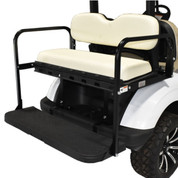 EZGO TXT Mach 3 GTW Golf Cart Rear Seat Kit - WHITE - Flip Seat w/ Cargo Bed