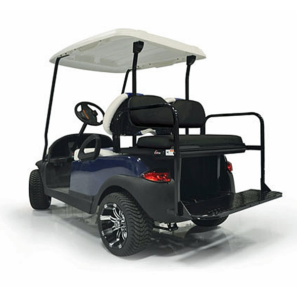 Black Ezgo Txt Mach 2 Gtw Aluminum Golf Cart Rear Seat