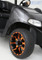14" STI HD6 Radiant ORANGE Wheels & 215/35-14 Tires Combo