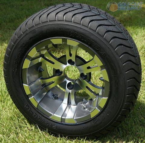 12" VAMPIRE Gunmetal Wheels and ComfortRide DOT Tires