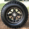 12" BLACKJACK Metallic Bronze wheels and 23" All terrain tires combo