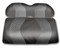 MADJAX Wave Two Tone Rear Seat Covers - Black/Grey Carbon Fiber