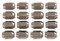 16 Pack of Chrome Metric Threaded Golf Cart Lug Nuts (for Yamaha Golf Carts, 12mm)