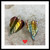 26A. Gold Tropical Heart Earrings: $55
Niobium
Sterling Silver  ear wires
  5/8" l" x 7/8"