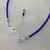 FUSED GLASS BLUE GREEN NECKLACE, ONE OF A KIND
HANDMADE IN THE USA