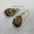 AUTUMN GOLD FUSED GLASS EARRINGS SET IN SILVER
HANDMADE IN THE USA