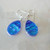 WATER FUSED GLASS EARRINGS SET IN SILVER
HANDMADE IN THE USA