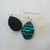 GREEN GOLD FUSED GLASS EARRINGS SET IN SILVER
HANDMADE IN THE USA