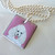 Handcrafted white poodle on enamel necklace
Handmade in the USA