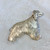 AFGHAN DOG PIN HANDCRAFTED IN THE USA FROM HAND-FABRICATED STERLING SILVER