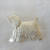 COCKER SPANIEL PIN HANDCRAFTED & HAND TEXTURED IN STERLING SILVER. HANDMADE IN THE USA
