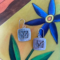 DONNA McAFEE Oxidized Sterling Silver Botanical Etching Necklace