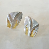 DONNA McAFEE Gold & Silver Post Earrings
