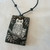handmade owl &  baby ceramic necklace, adjustable 30" cotton cord; handmade in the USA