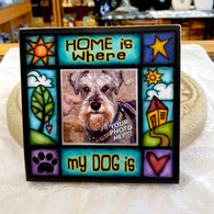 MACONE STUDIO HOME IS WHERE MY DOG IS WOOD PICTURE FRAME
