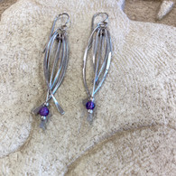 THOMAS KUHNER JEWELRY Sterling Silver with Amethyst Earrings