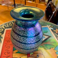 HUNTER ART GLASS Mini Cobalt Vase