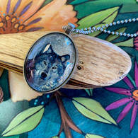 DREAMBIRD ART Silver Wolf Necklace