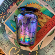 RICK HUNTER ART GLASS Mosaic Vase