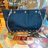 RENEE VEGAN BAG Matte Blue Skinny Shorty Bag