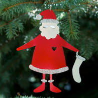SONDRA GERBER Jolly Santa Hanging Ornament