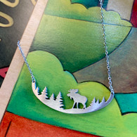 CLOSE TO YOUR ❤️Moose Silhouette Necklace