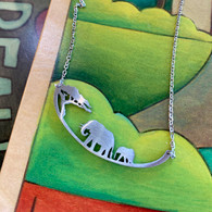 CLOSE TO YOUR ❤️Elephant and Baby Necklace