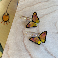 HOLLY YASHI Coral Pink Butterfly Earrings