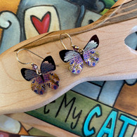 HOLLY YASHI Blooming Butterfly Pink Earrings