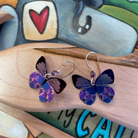 HOLLY YASHI Blooming Butterfly Radiant Plum Earrings