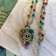 MICHAL GOLAN Evergreen Heart Necklace