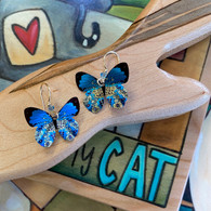 HOLLY YASHI Blooming Butterfly Blue Radiance Earrings