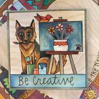 SINCERELY STICKS  GERMAN SHEPHERD WALL PLAQUE