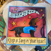 SINCERELY STICKS DACHSHUND WALL PLAQUE
