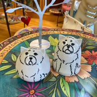 West Highland Terrier Ceramic Salt & Pepper Set
Handmade in the USA