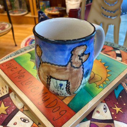 Red Poodle USA Handmade Ceramic Mug