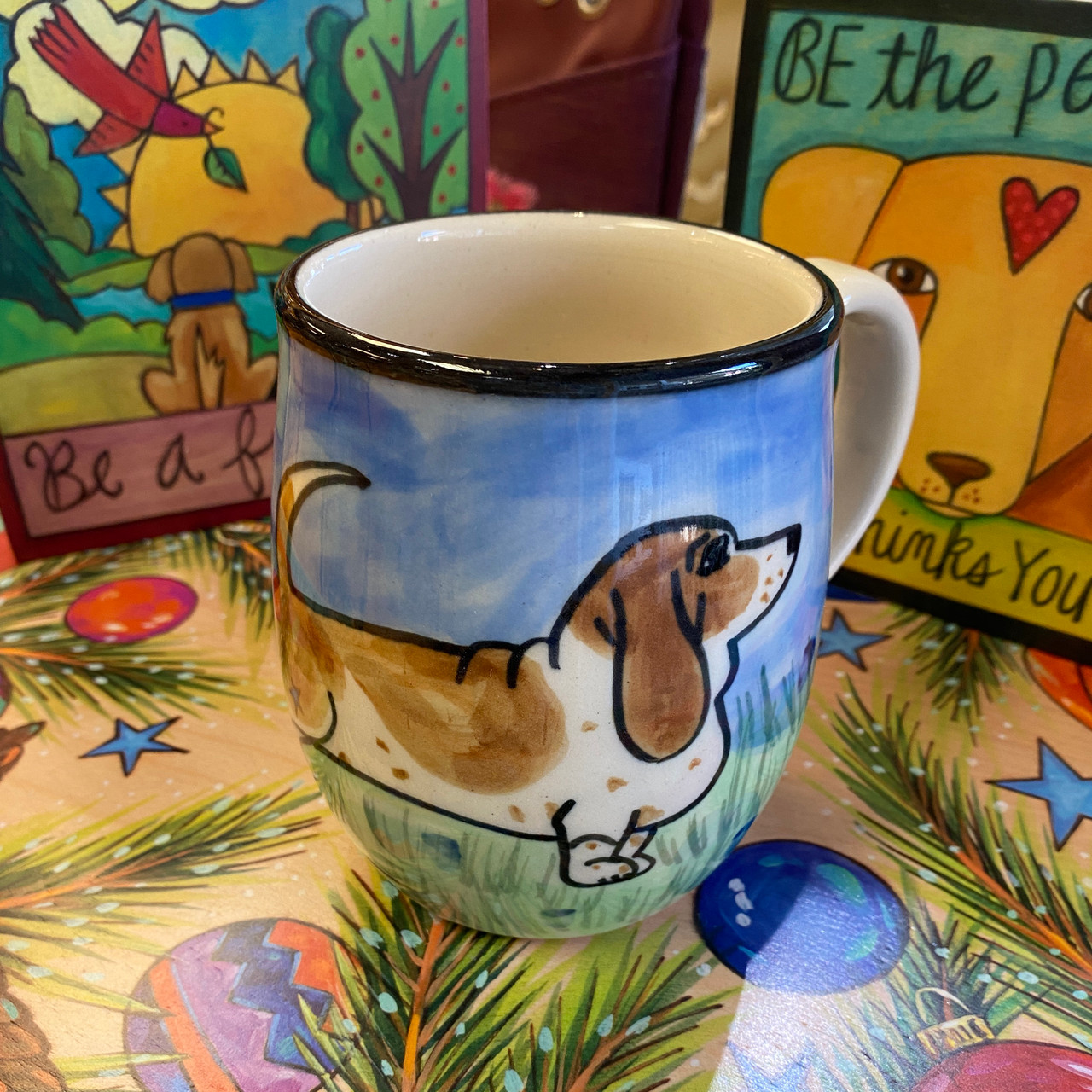CERAMIC ANIMAL DESIGNS Basset Hound Mug, image size:1280x1280