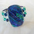 Blue Green Fused Glass Cuff
Handmade in the USA