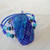 Water Blue Fused Glass Non-Twist Cuff
on Memory Wire. Handmade in the USA