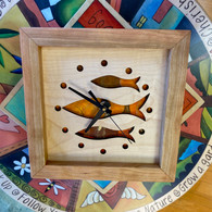 SABBATH-DAY WOODS School of Fish Clock