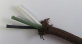 Multi-Conductor Cloth Covered Cable - 3 Conductor (Item: MCC-3)