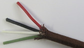 Multi-Conductor Cloth Covered Cable - 4 Conductor (Item: MCC-4)