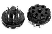 8 Pin "CP" Style Plug - Black Phenolic (Item: PLG-8-P1)