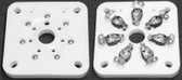 7 Pin "Septar" Ceramic Tube Socket - 829BH, 6C33, etc. (Item: SKT-7-C3)