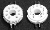 9 Pin Compactron Tube Socket - Ceramic - Ring Mount (Item: SKT-9-C3)