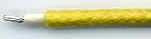 Yellow,18AWG,Solid Cloth Wire,600V (Item: W6SO-18YEL)