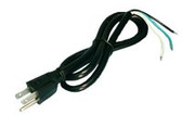 6' Black 14 Gauge Power Cord (Item: PWC-14)