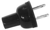 Black Round Power Plug (Item: PWP-2)