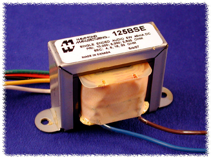 Audio Transformer 125BSE (Item: HX125BSE) - Radio Daze LLC